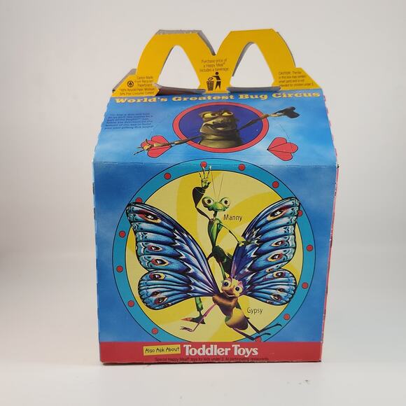 Vintage 1998 McDonald’s Happy Meal Box – Disney Pixar A Bug’s Life Circus Theme - Picture 5 of 10